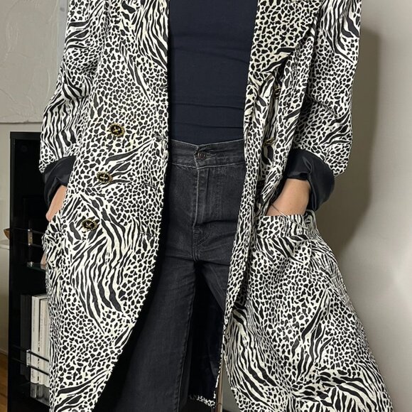 Lily & Taylor Zebra/Dalmation Print  Coat - Picture 13 of 15